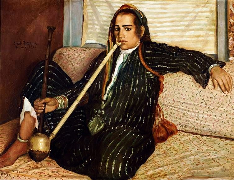 The smoking Hashish (1900) – Émile Bernard Tablo