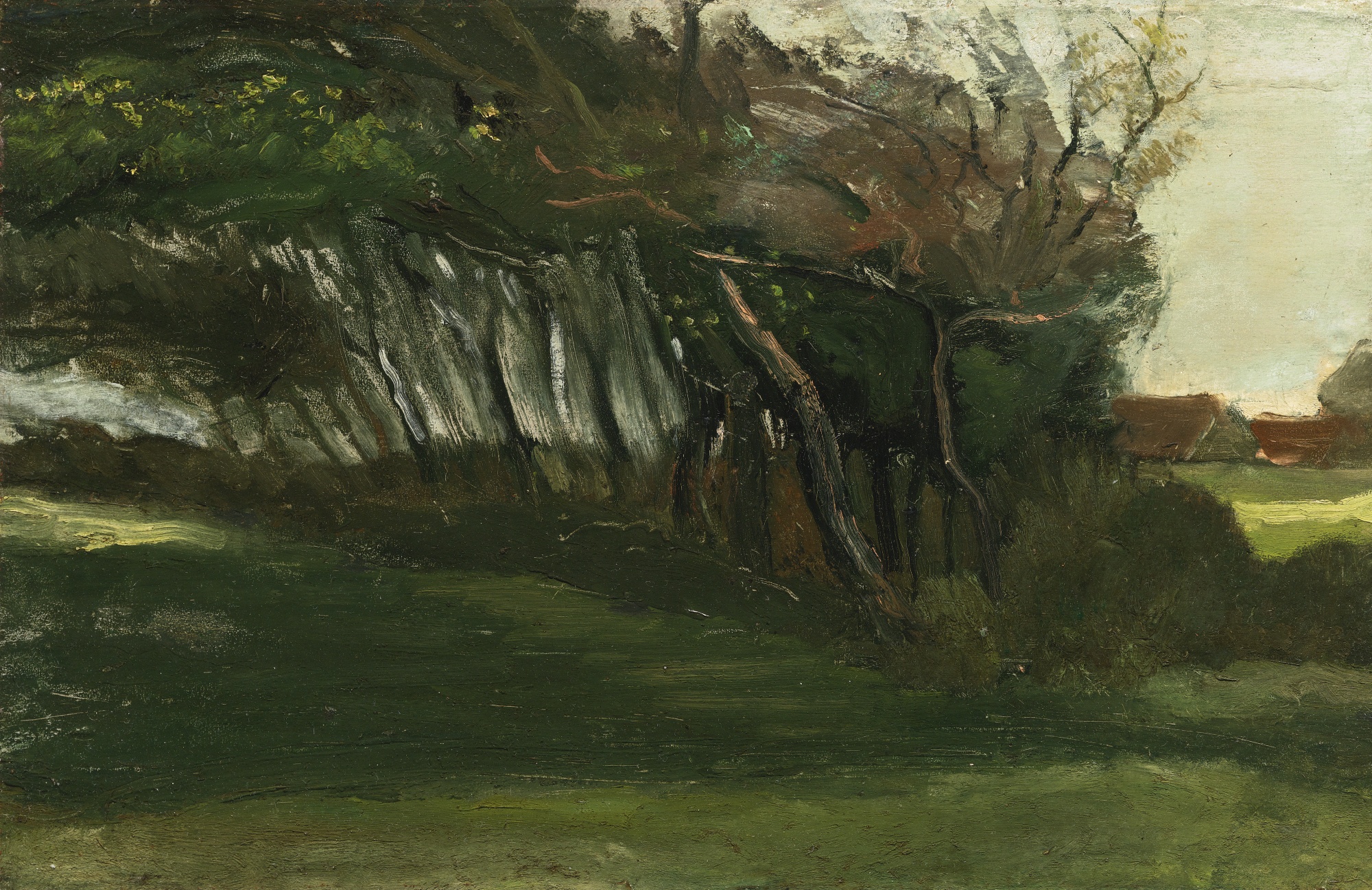 Landscape with windswept trees (1883) Vincent van Gogh tablo - Dekolata