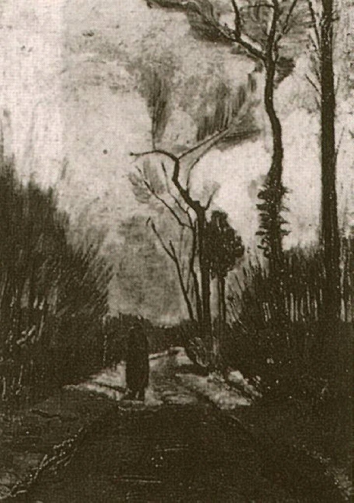 Lane in Autumn (1884) Vincent van Gogh tablo - Dekolata