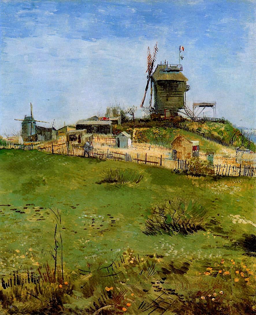 Le Moulin de la Gallette (1887) Vincent van Gogh tablo - Dekolata