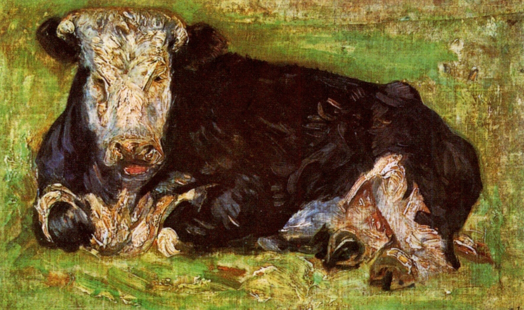 Lying Cow (1883) Vincent van Gogh tablo - Dekolata