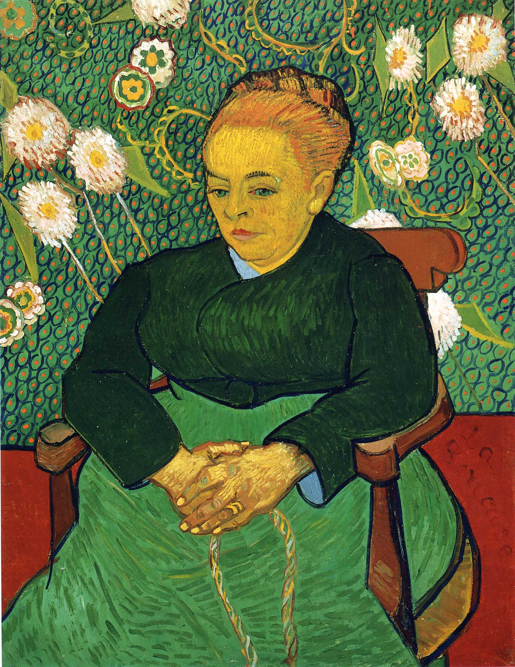 Madame Roulin Rocking the Cradle (A Lullaby) (1889) Vincent van Gogh tablo - Dekolata