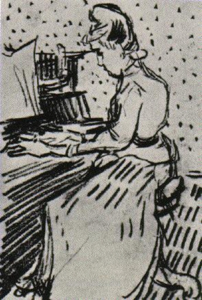 Mademoiselle Gachet at the Piano (1890) Vincent van Gogh tablo - Dekolata
