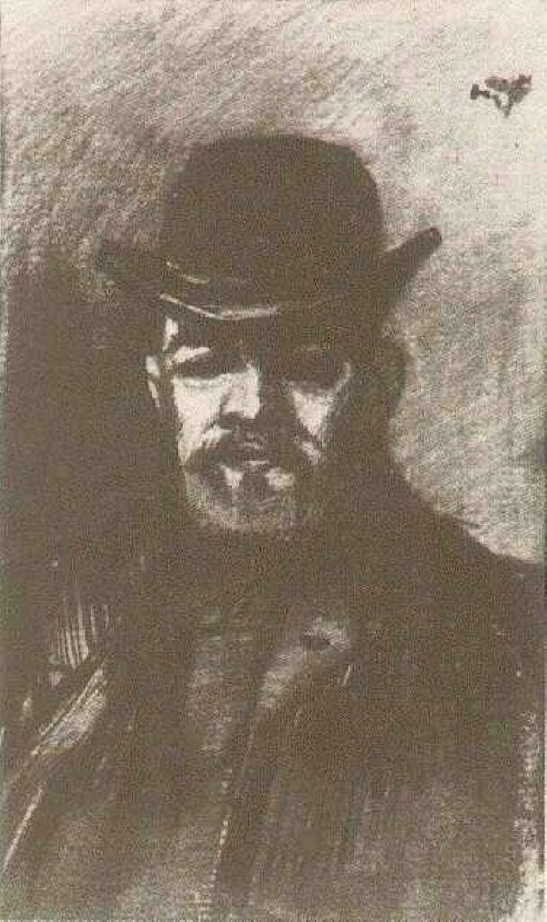 Man with Bowler (1885) Vincent van Gogh tablo - Dekolata
