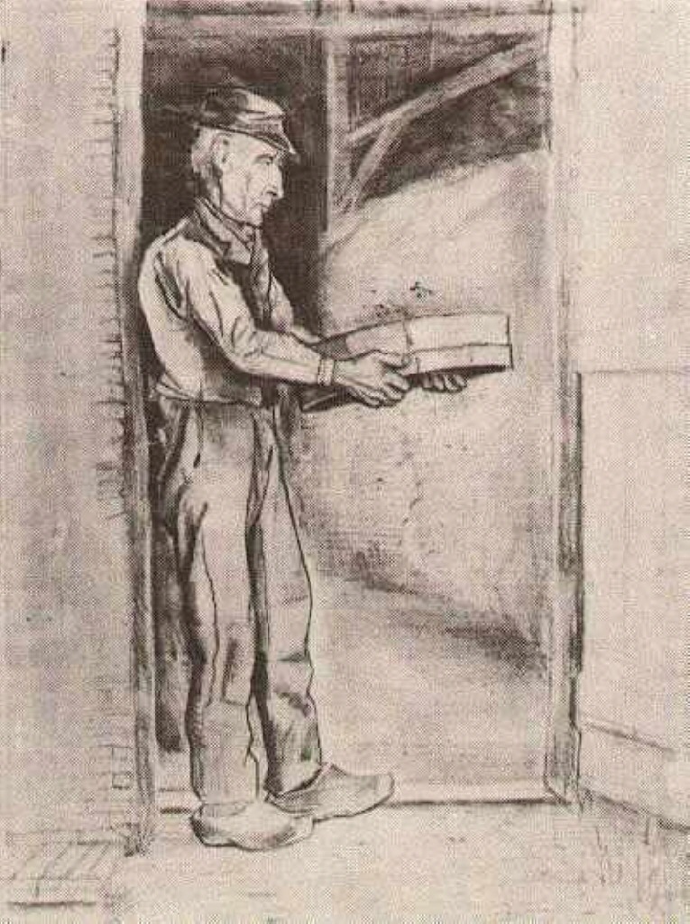 Man with Winnow (1881) Vincent van Gogh tablo - Dekolata