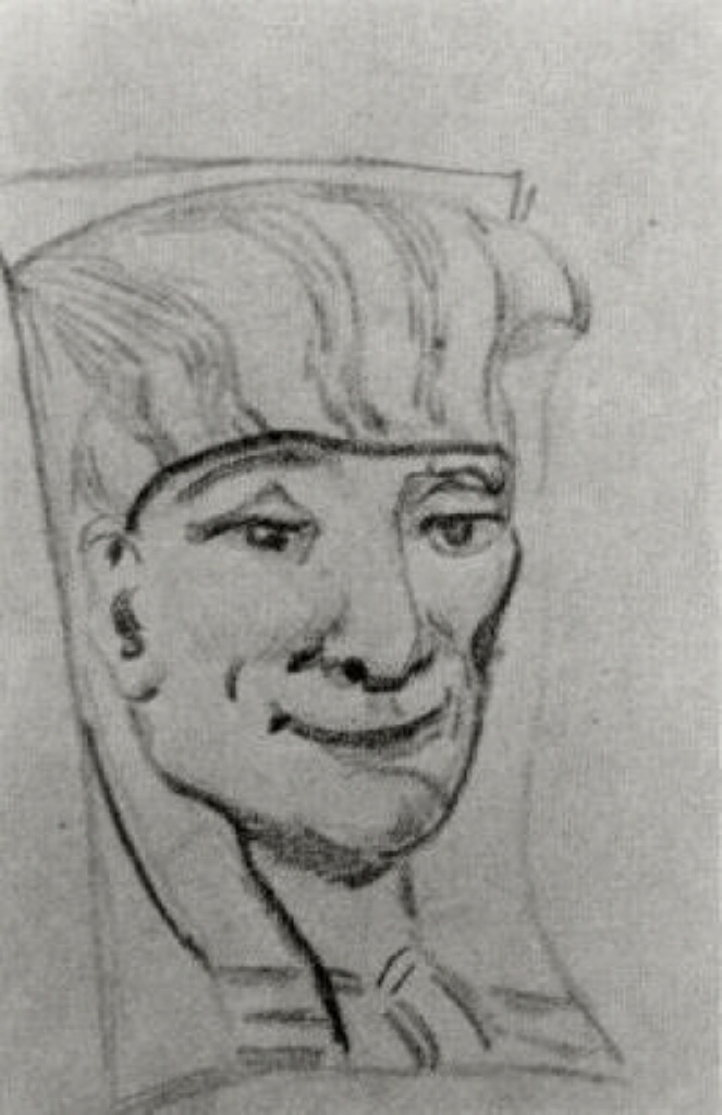 Mask of an Egyptian Mummy 3 (1889) Vincent van Gogh tablo - Dekolata