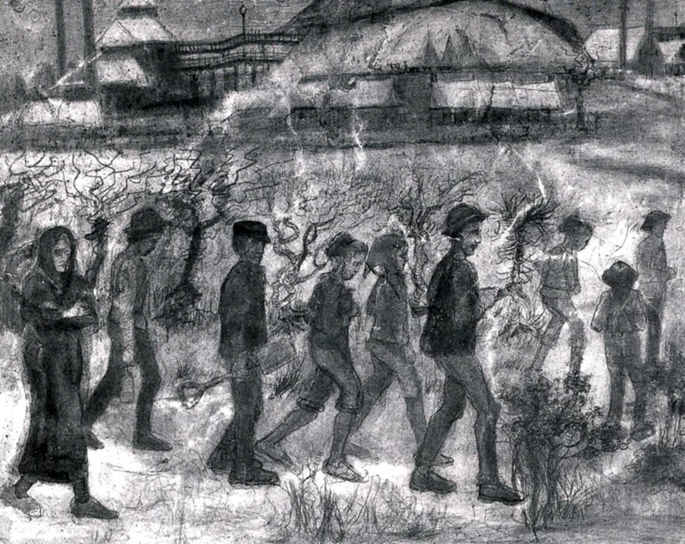 Miners (1880) Vincent van Gogh tablo - Dekolata