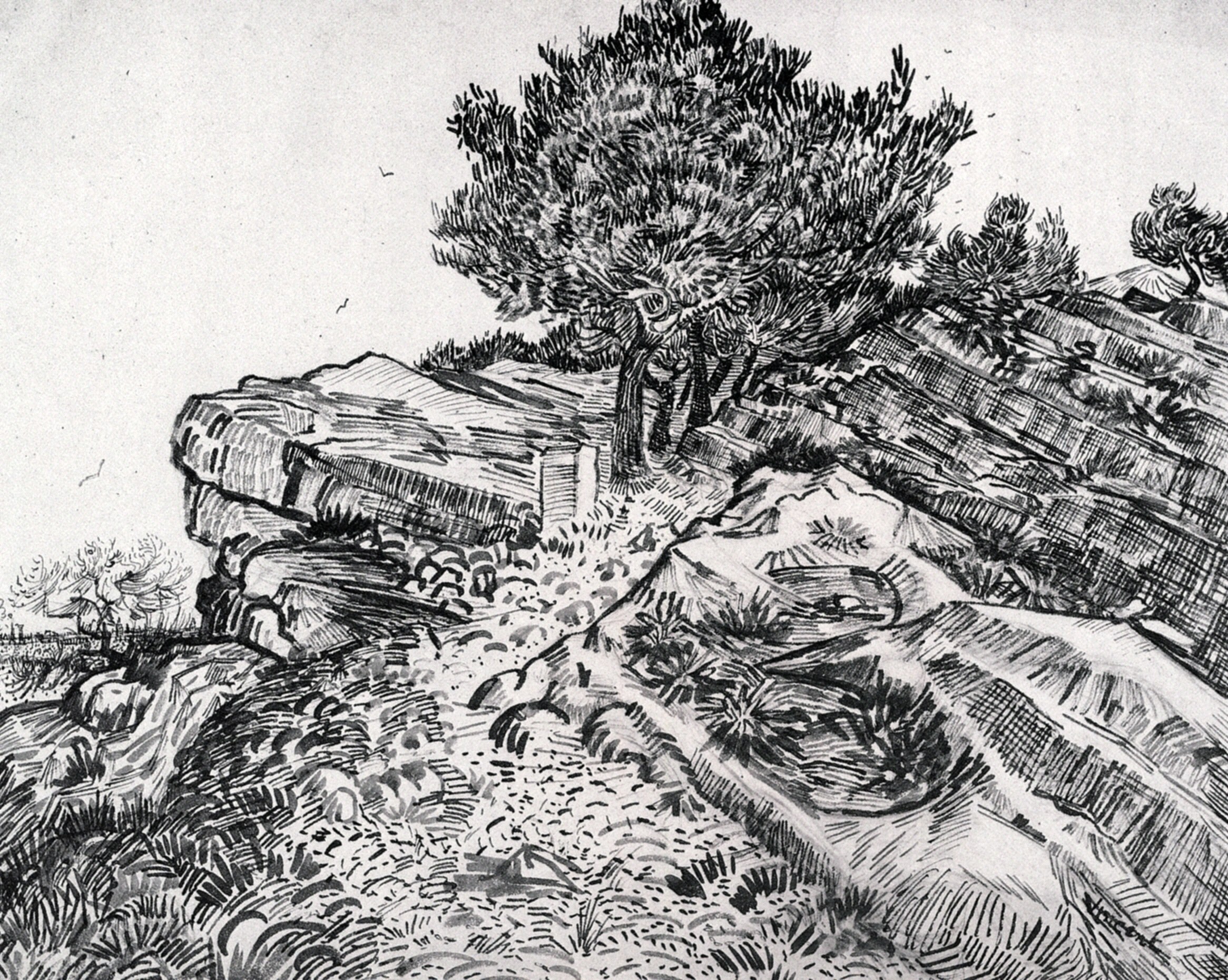 Montmajour (1888) Vincent van Gogh tablo - Dekolata