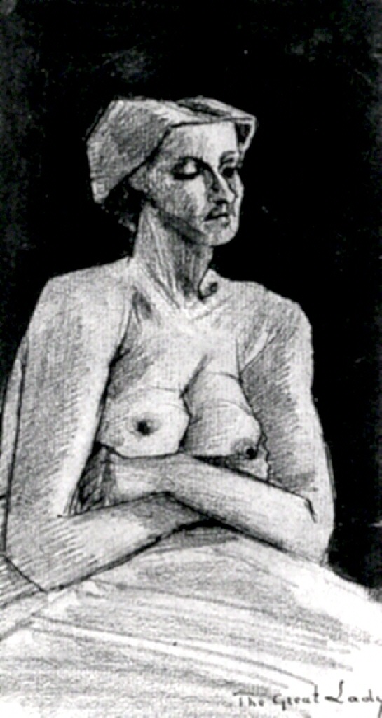 Nude Woman, Half Length (1882) Vincent van Gogh tablo - Dekolata