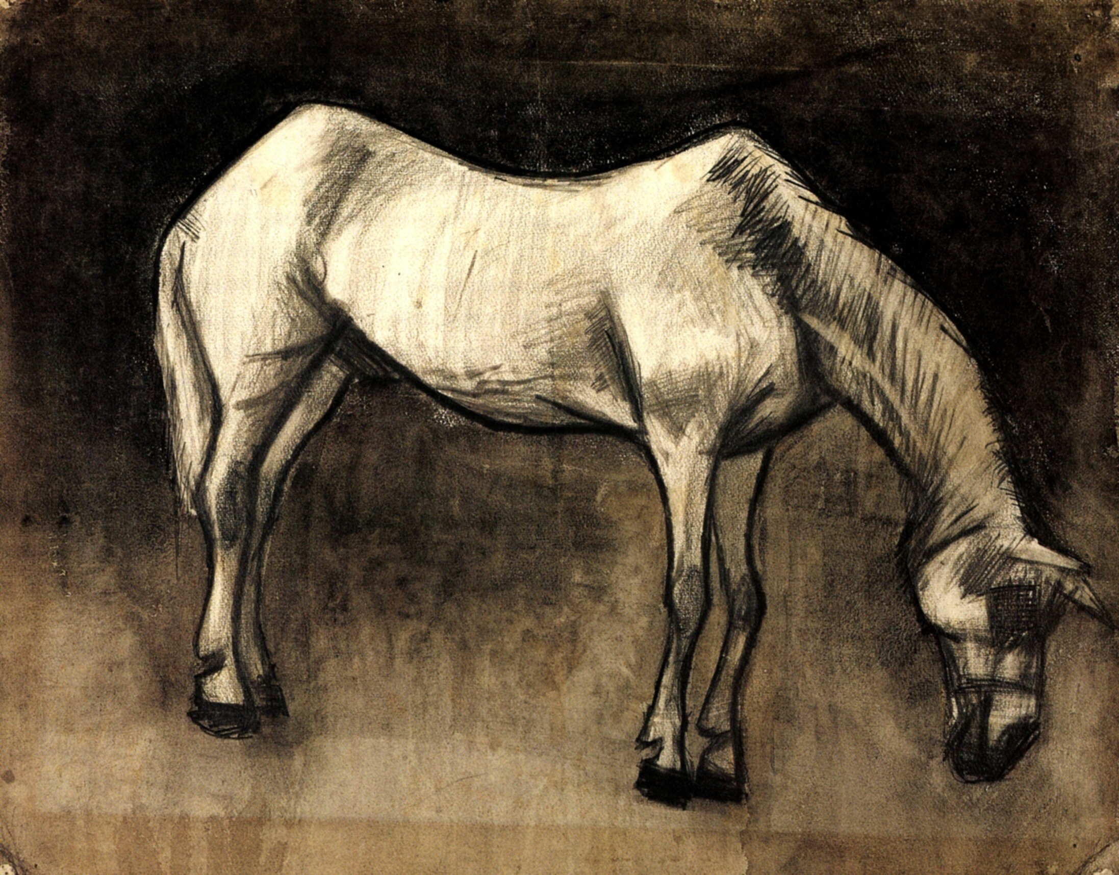Old Nag (1883) Vincent van Gogh tablo - Dekolata