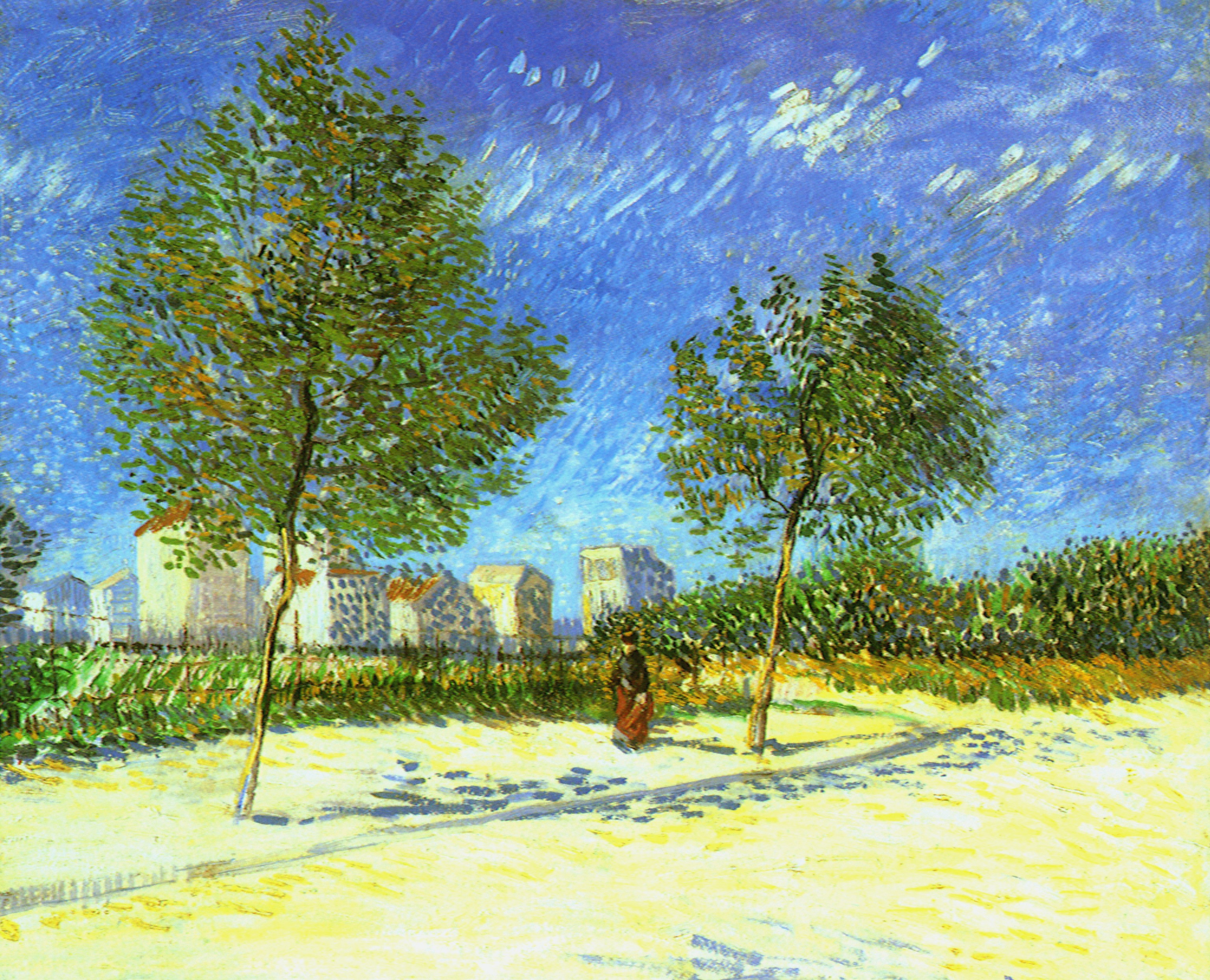 On the Outskirts of Paris (1887) Vincent van Gogh tablo - Dekolata