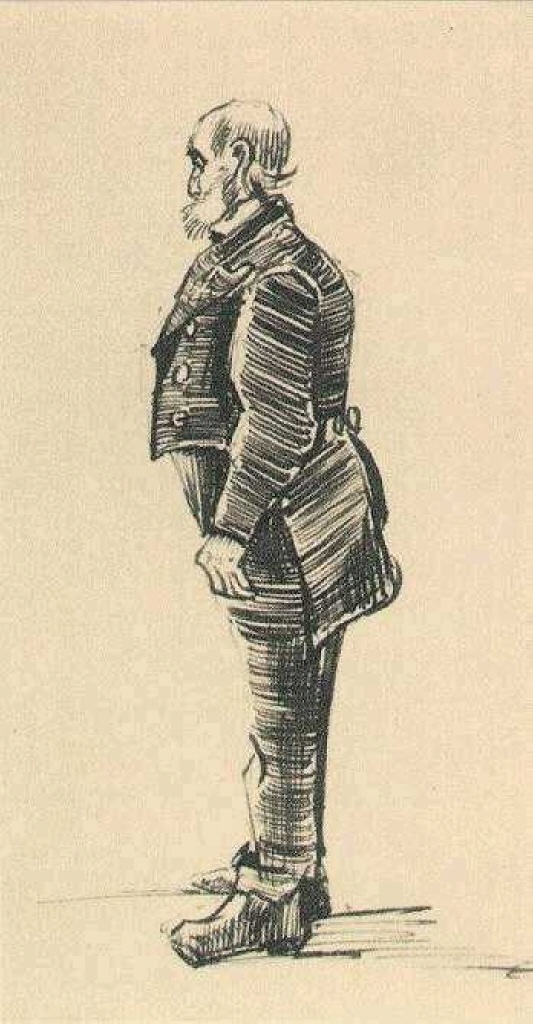 Orphan Man, Standing (1882) Vincent van Gogh tablo - Dekolata