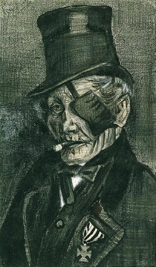 Orphan Man in Sunday Clothes with Eye Bandage (1882) Vincent van Gogh tablo - Dekolata