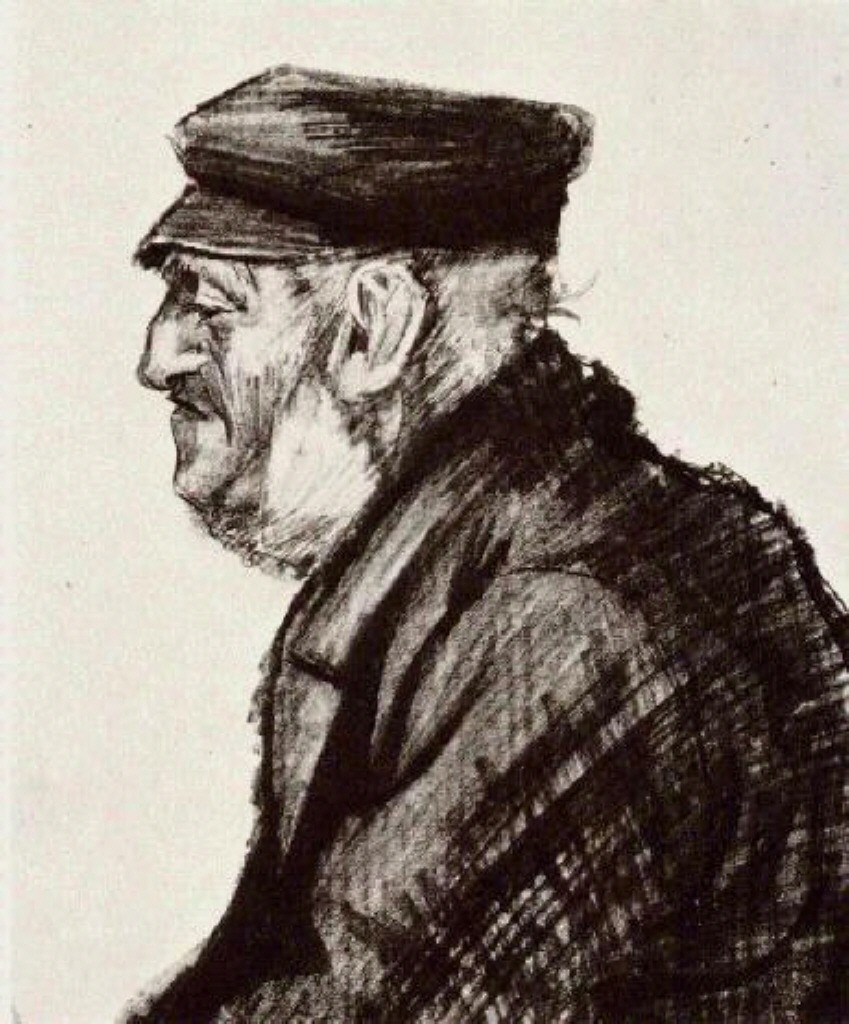 Orphan Man with Cap, Head (1883) – Vincent van Gogh Tablo