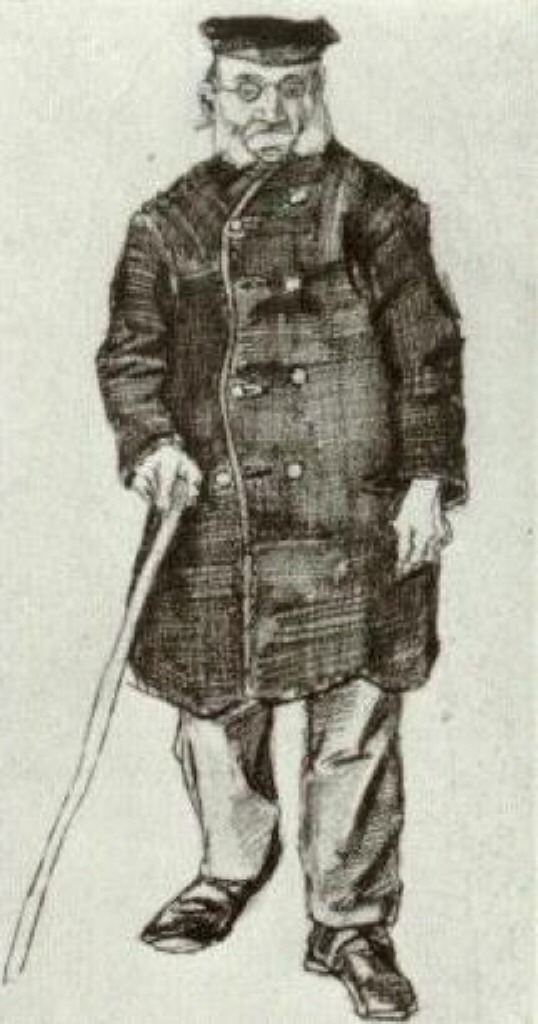 Orphan Man with Cap and Stick (1882) Vincent van Gogh tablo - Dekolata