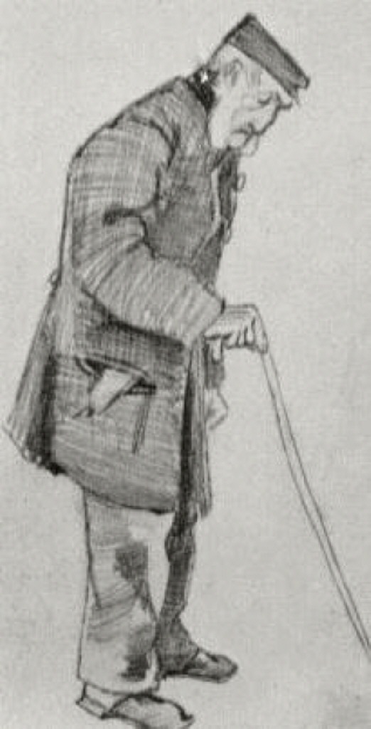 Orphan Man with Cap and Walking Stick (1882) – Vincent van Gogh Tablo