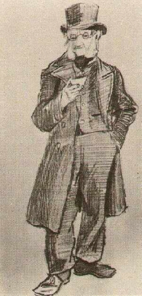 Orphan Man with Top Hat, Holding Cup (1882) – Vincent van Gogh Tablo