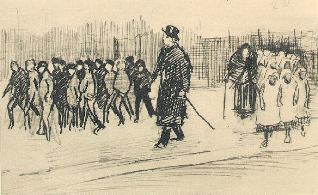 Orphans (1882) Vincent van Gogh tablo - Dekolata