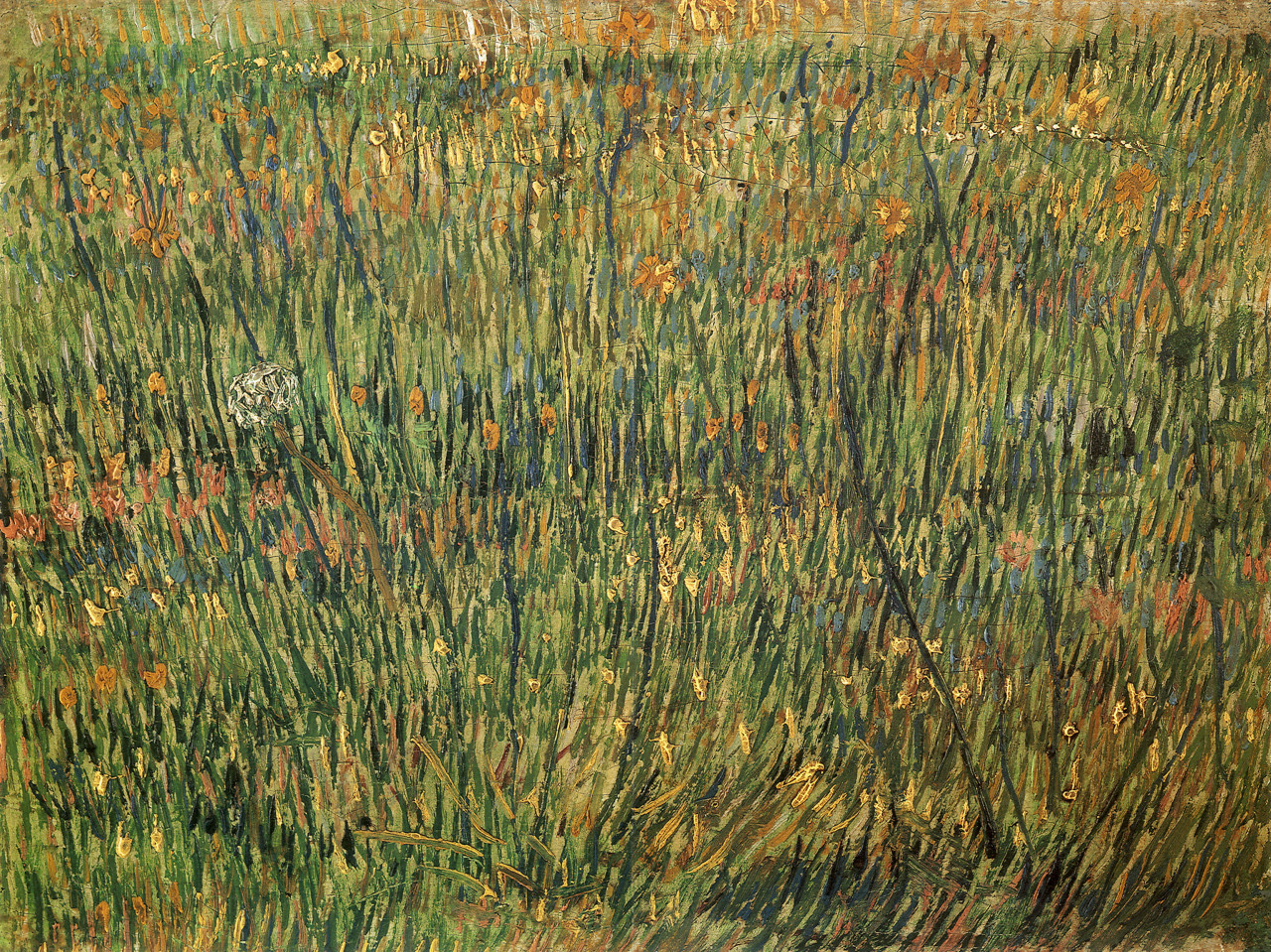 Pasture in Bloom (1887) Vincent van Gogh tablo - Dekolata