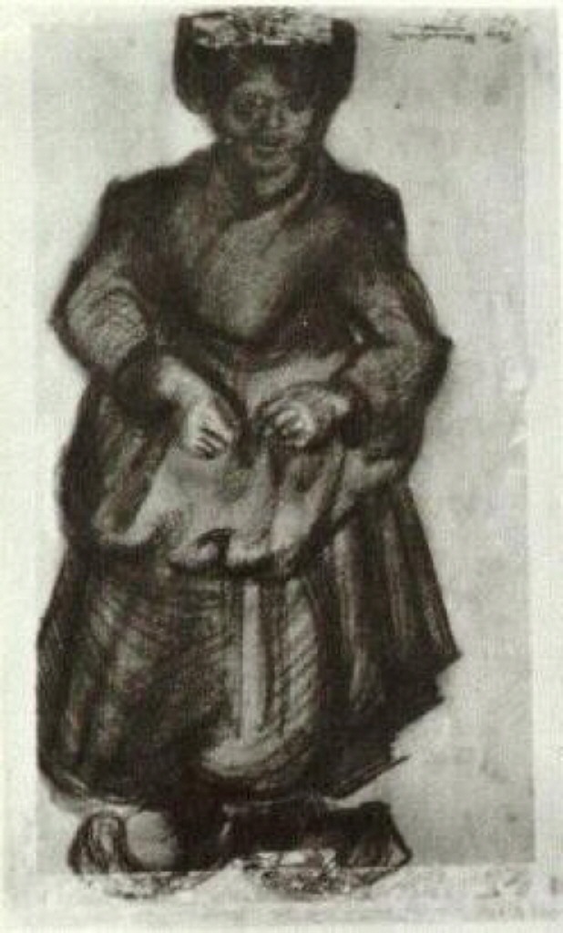 Peasant Woman (1885) Vincent van Gogh tablo - Dekolata