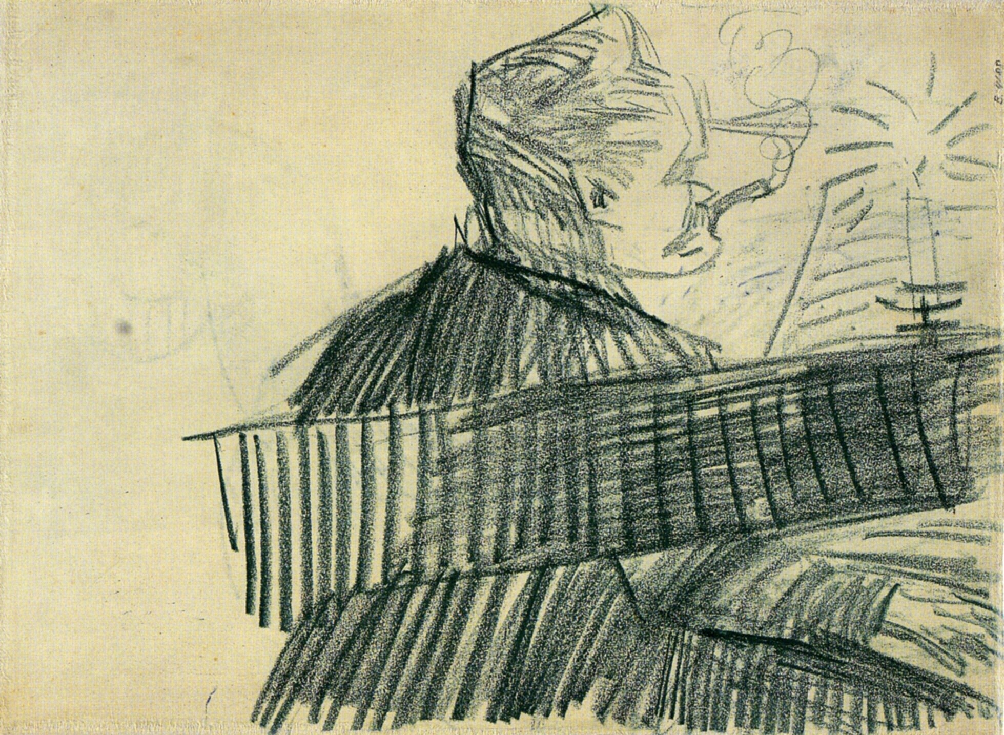 Pianist (1887) Vincent van Gogh tablo - Dekolata