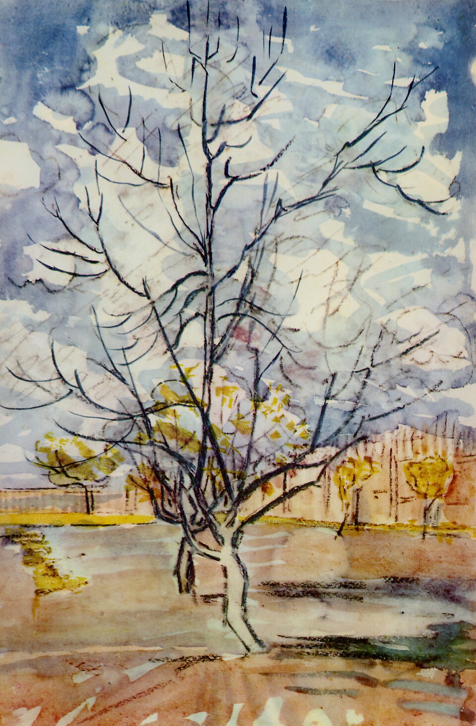 Pink Peach Trees (1888) Vincent van Gogh tablo - Dekolata