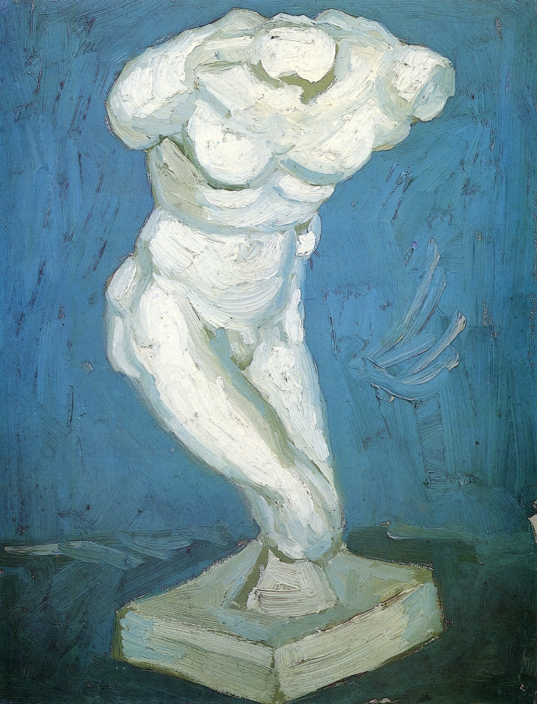 Plaster Statuette of a Male Torso (1886) Vincent van Gogh tablo - Dekolata