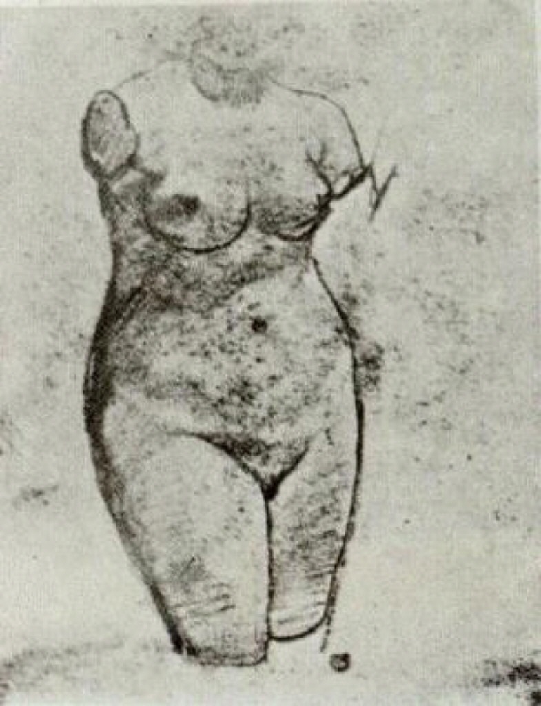 Plaster Torso of a Woman (1886) Vincent van Gogh tablo - Dekolata