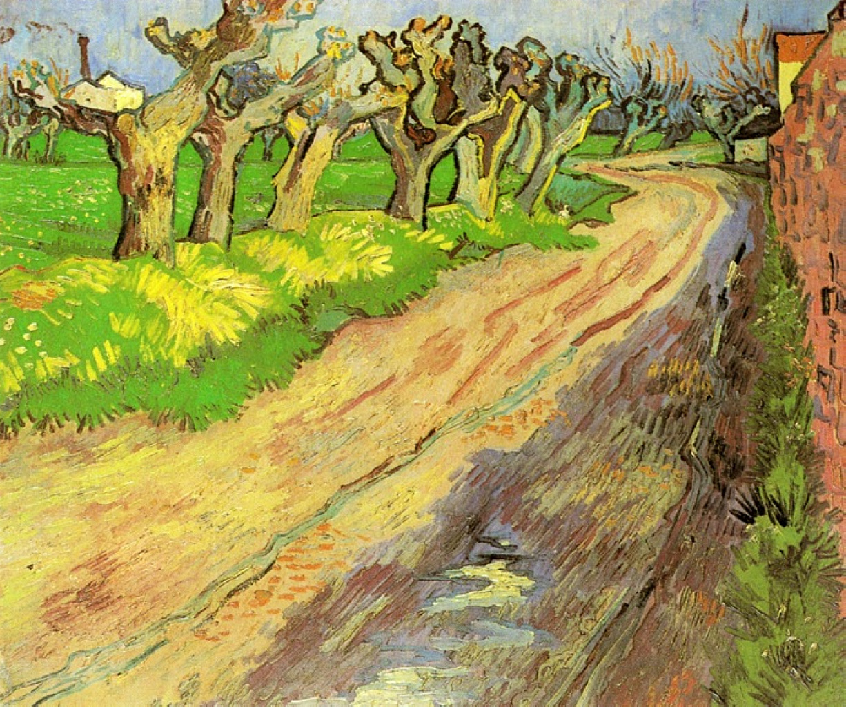 Pollard Willows (1889) Vincent van Gogh tablo - Dekolata