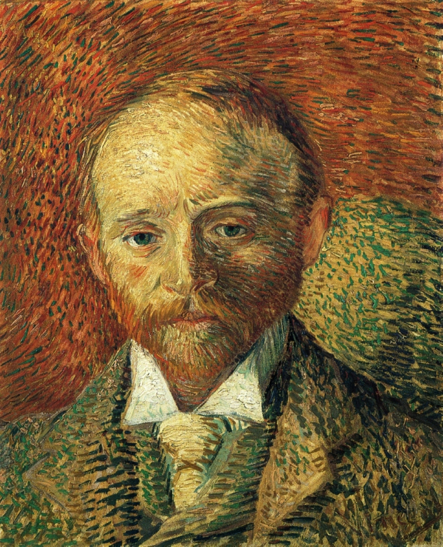 Portrait of Alexander Reid (1887) Vincent van Gogh tablo - Dekolata