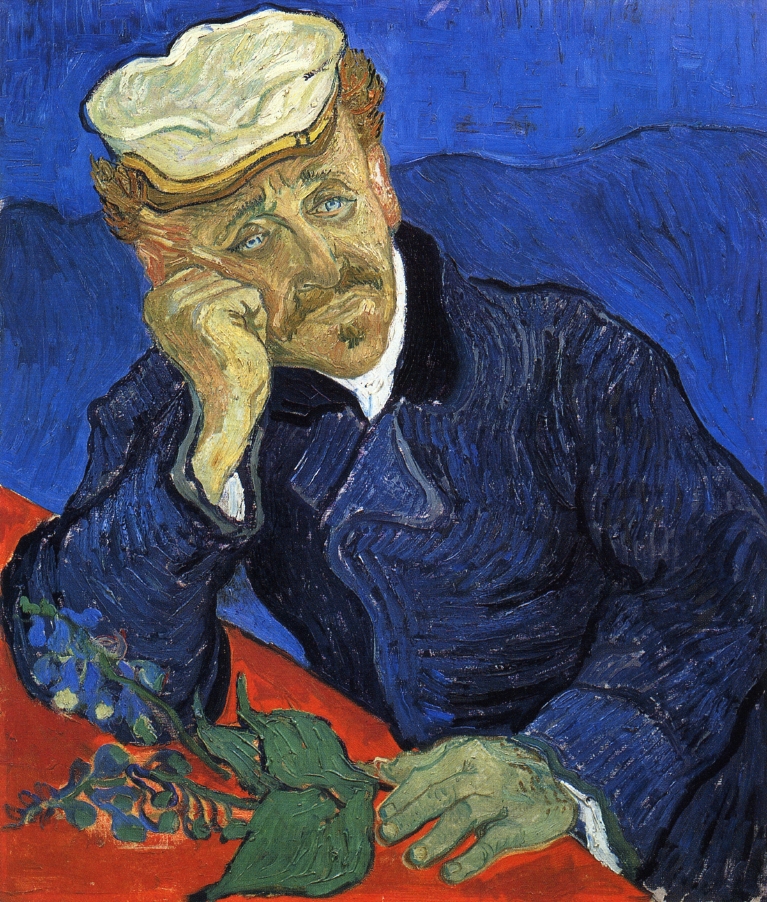 Portrait of Doctor Gachet (1890) Vincent van Gogh tablo - Dekolata