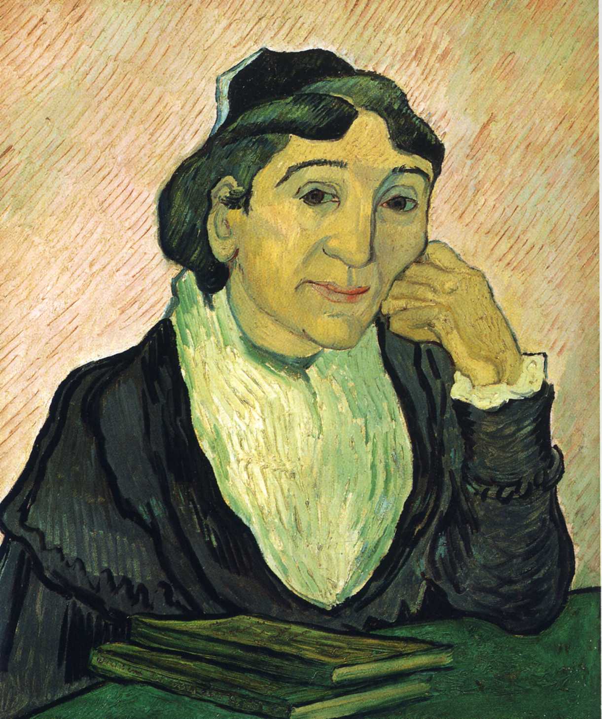 Portrait of Madame Ginoux (L'Arlesienne) (1890) Vincent van Gogh tablo - Dekolata