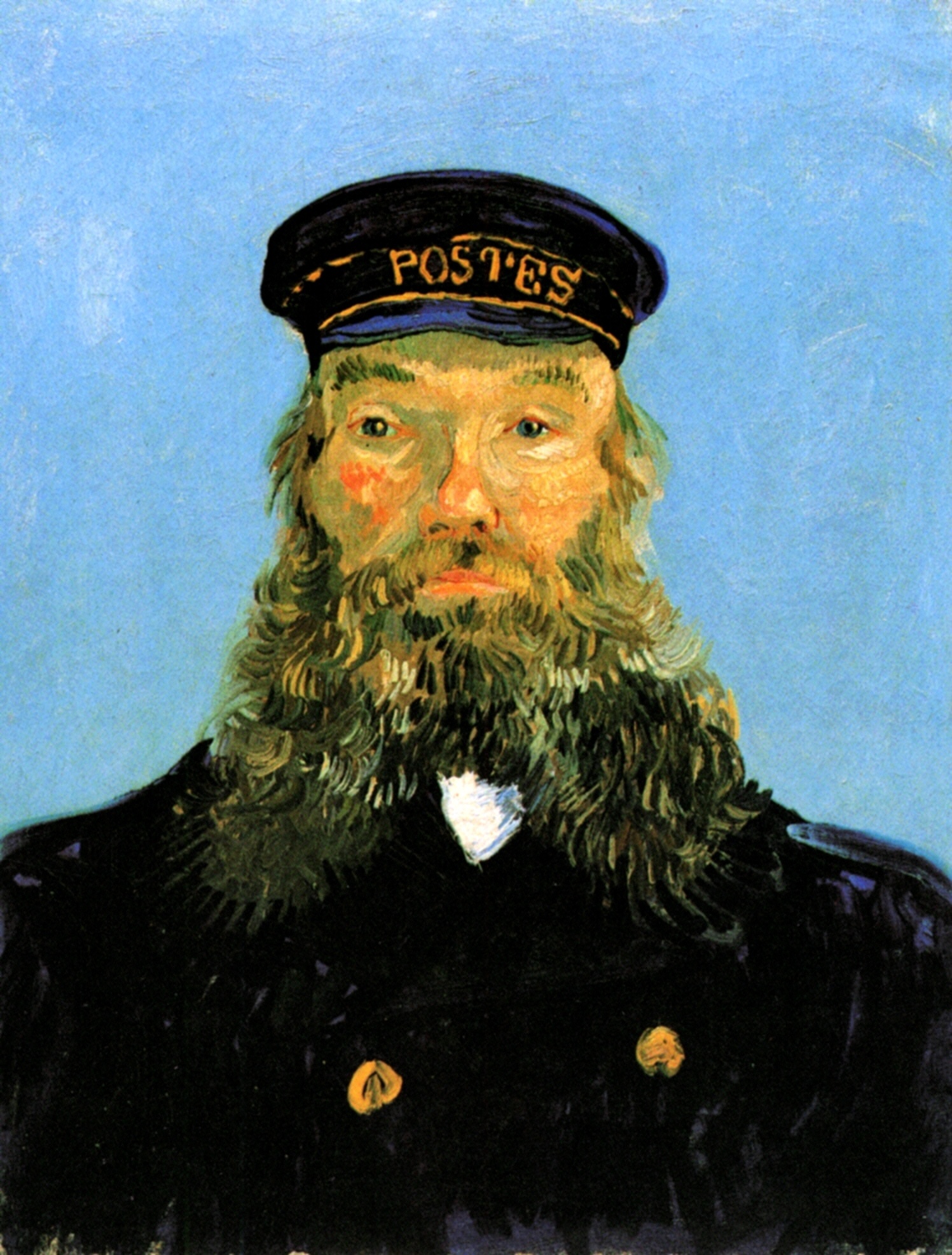 Portrait of Postman Roulin (1888) Vincent van Gogh tablo - Dekolata
