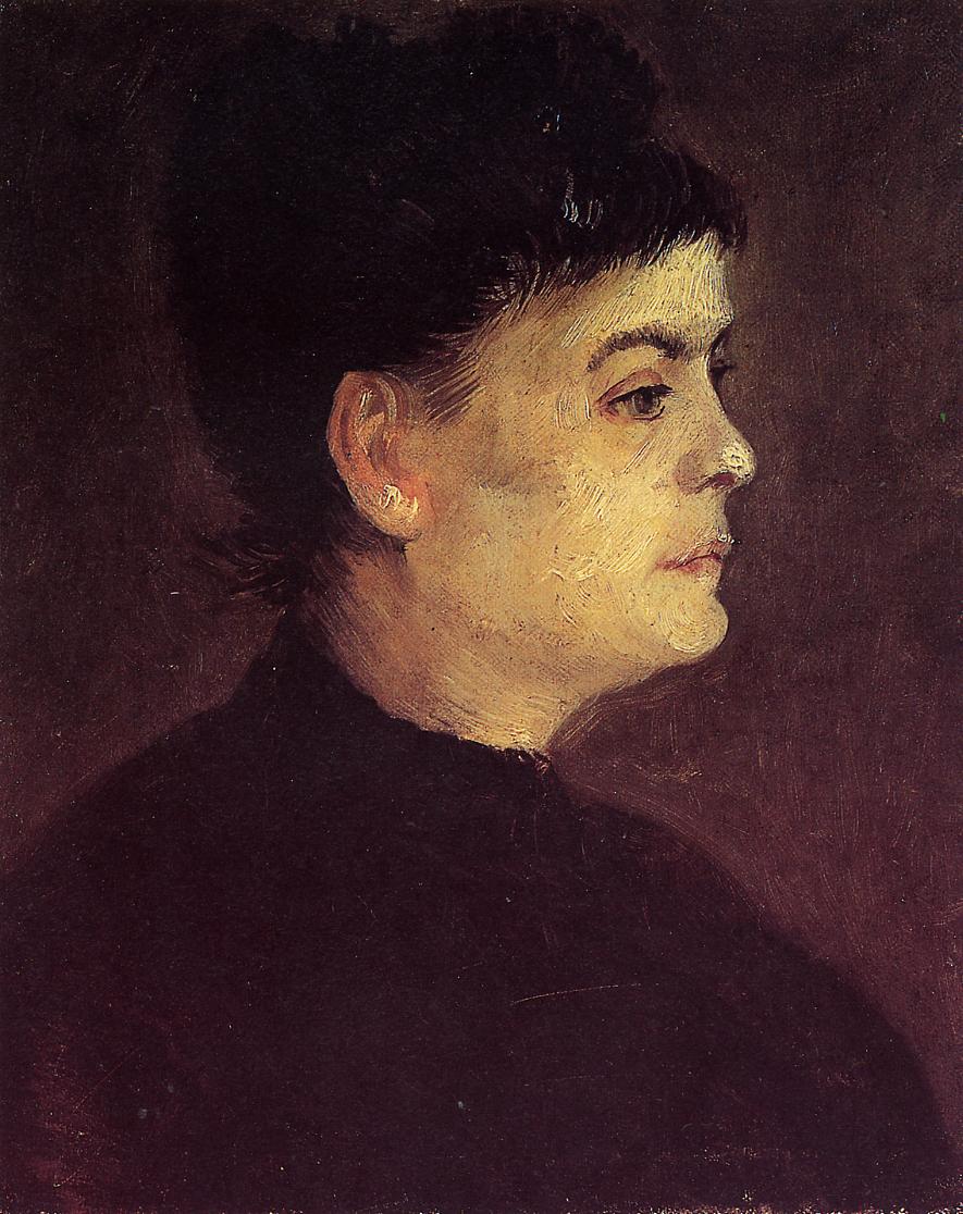 Portrait of a Woman (1887) Vincent van Gogh tablo - Dekolata