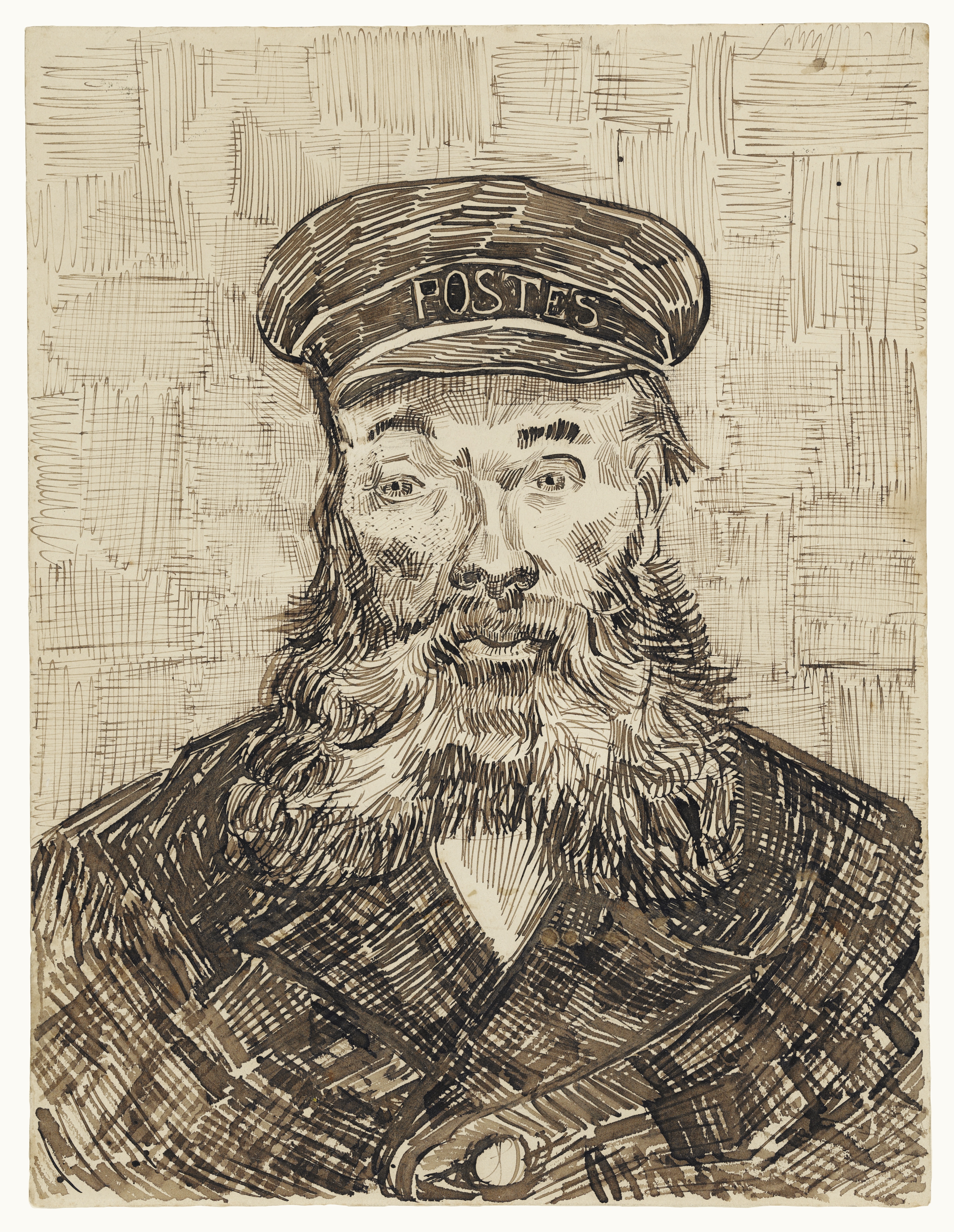 Portrait of the Postman Joseph Roulin (1888) Vincent van Gogh tablo - Dekolata