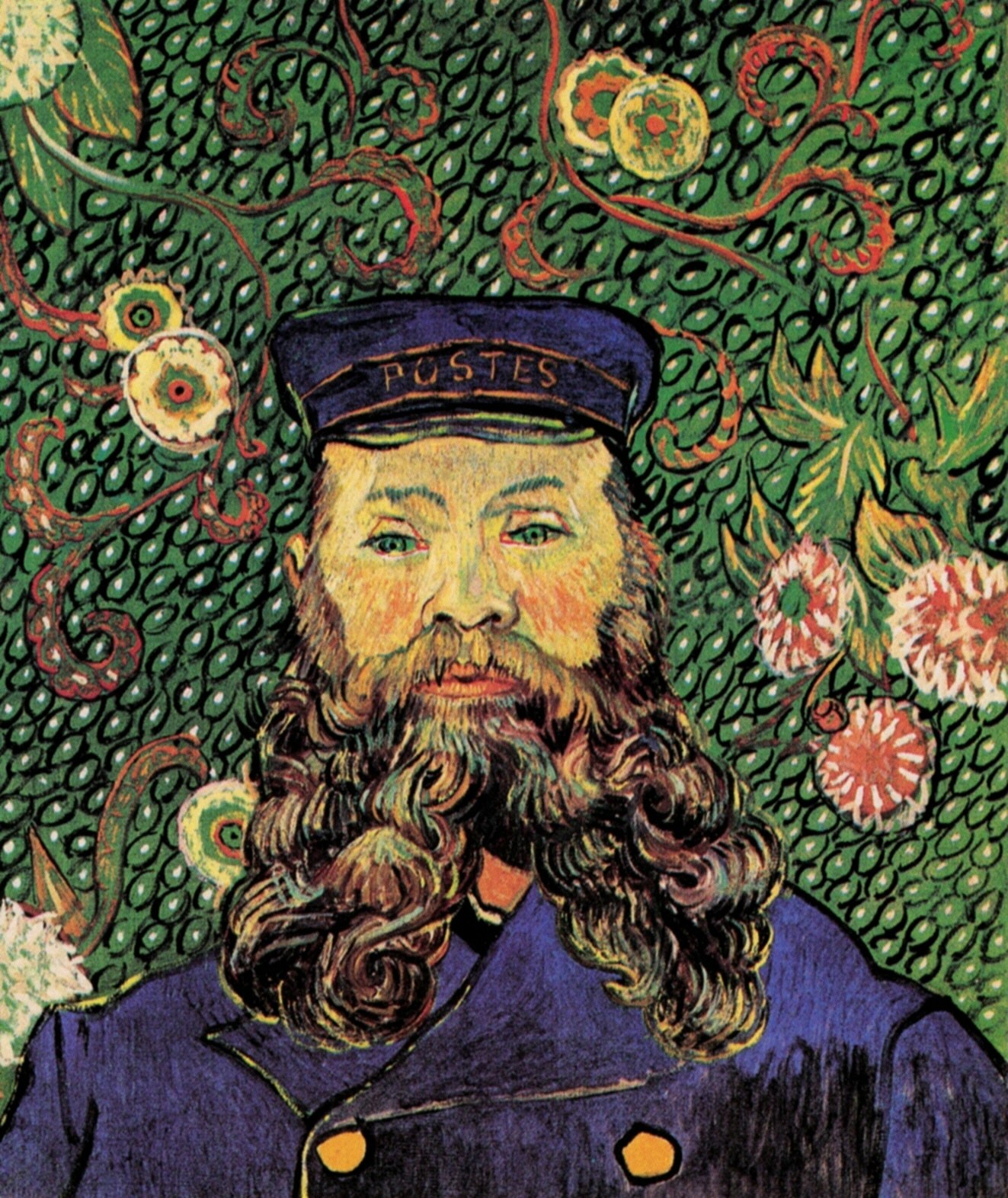 Portrait of the postman Joseph Roulin (1889) Vincent van Gogh tablo - Dekolata