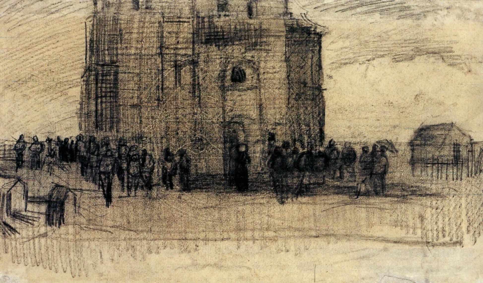 Sale of Building Scrap (1885) Vincent van Gogh tablo - Dekolata