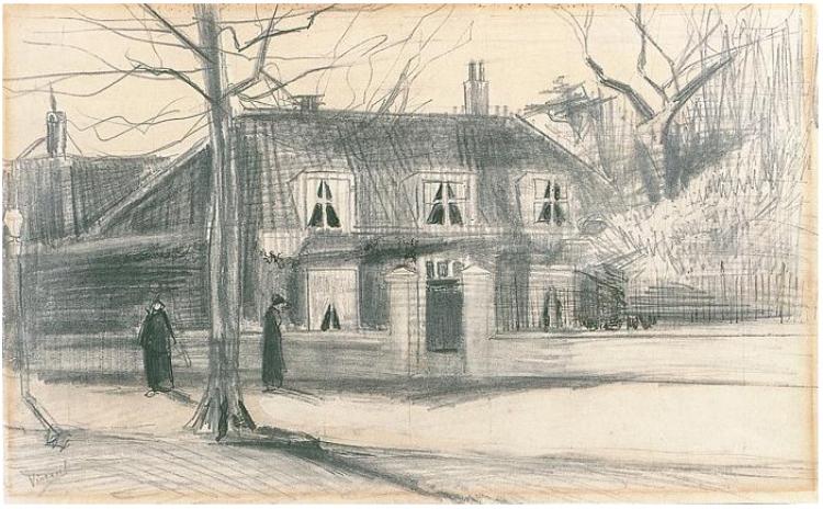Scheveningen Road (1882) Vincent van Gogh tablo - Dekolata