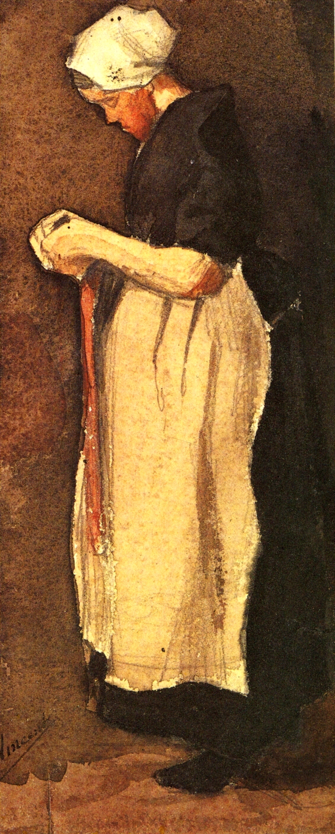 Scheveningen Woman (1881) Vincent van Gogh tablo - Dekolata
