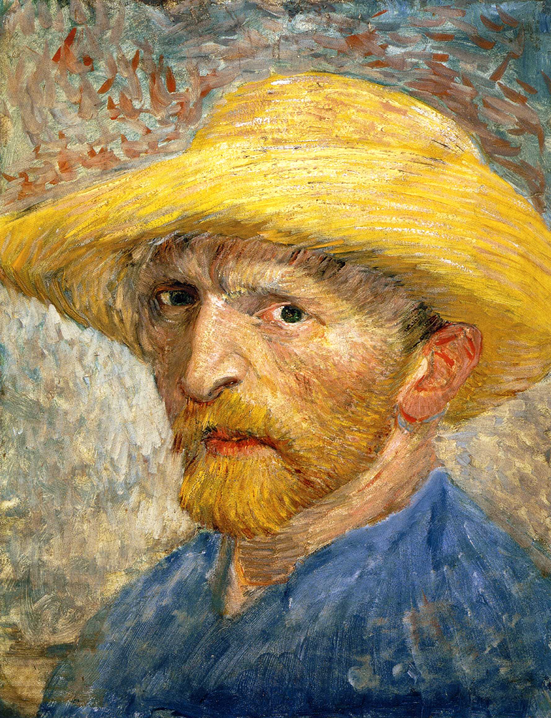 Self Portrait (1887) Vincent van Gogh tablo - Dekolata