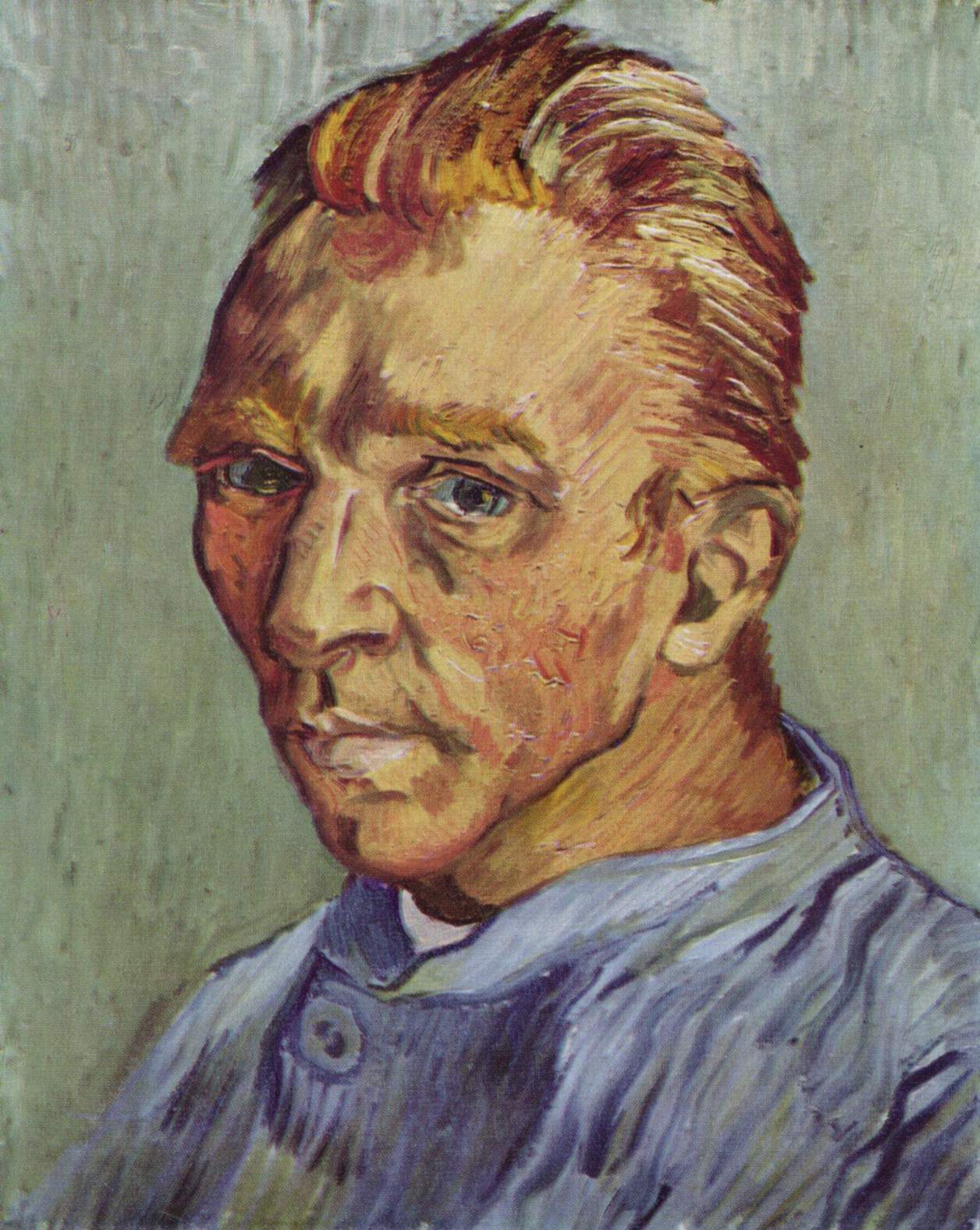 Self portrait without beard (1889) Vincent van Gogh tablo - Dekolata