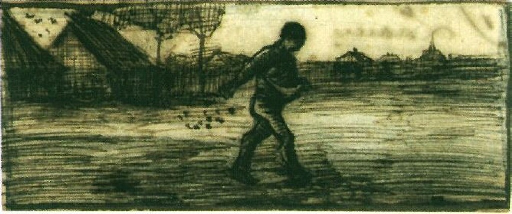 Sower (1884) Vincent van Gogh tablo - Dekolata
