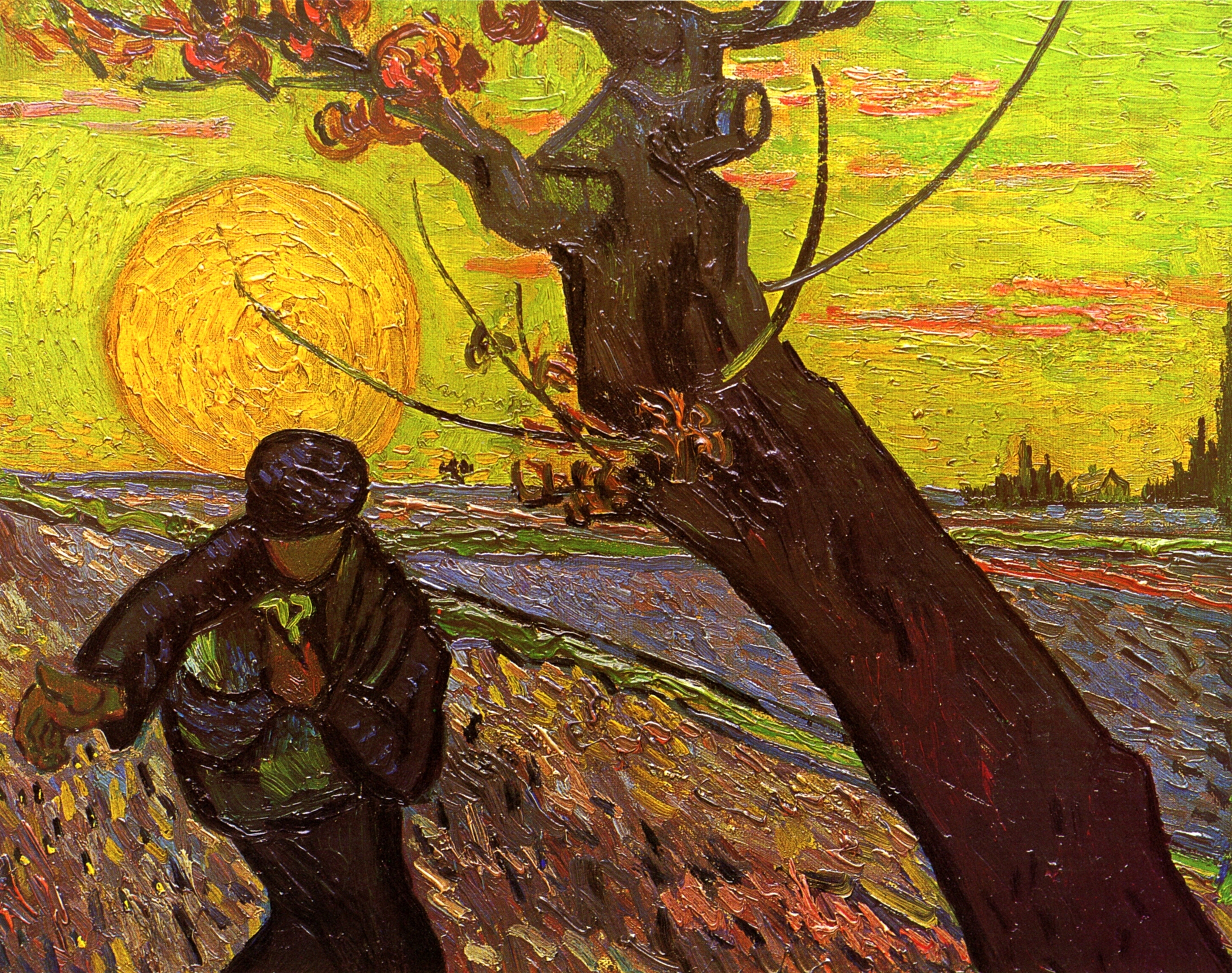 Sower (1888) Vincent van Gogh tablo - Dekolata