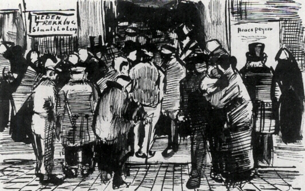 State Lottery Office (1882) Vincent van Gogh tablo - Dekolata