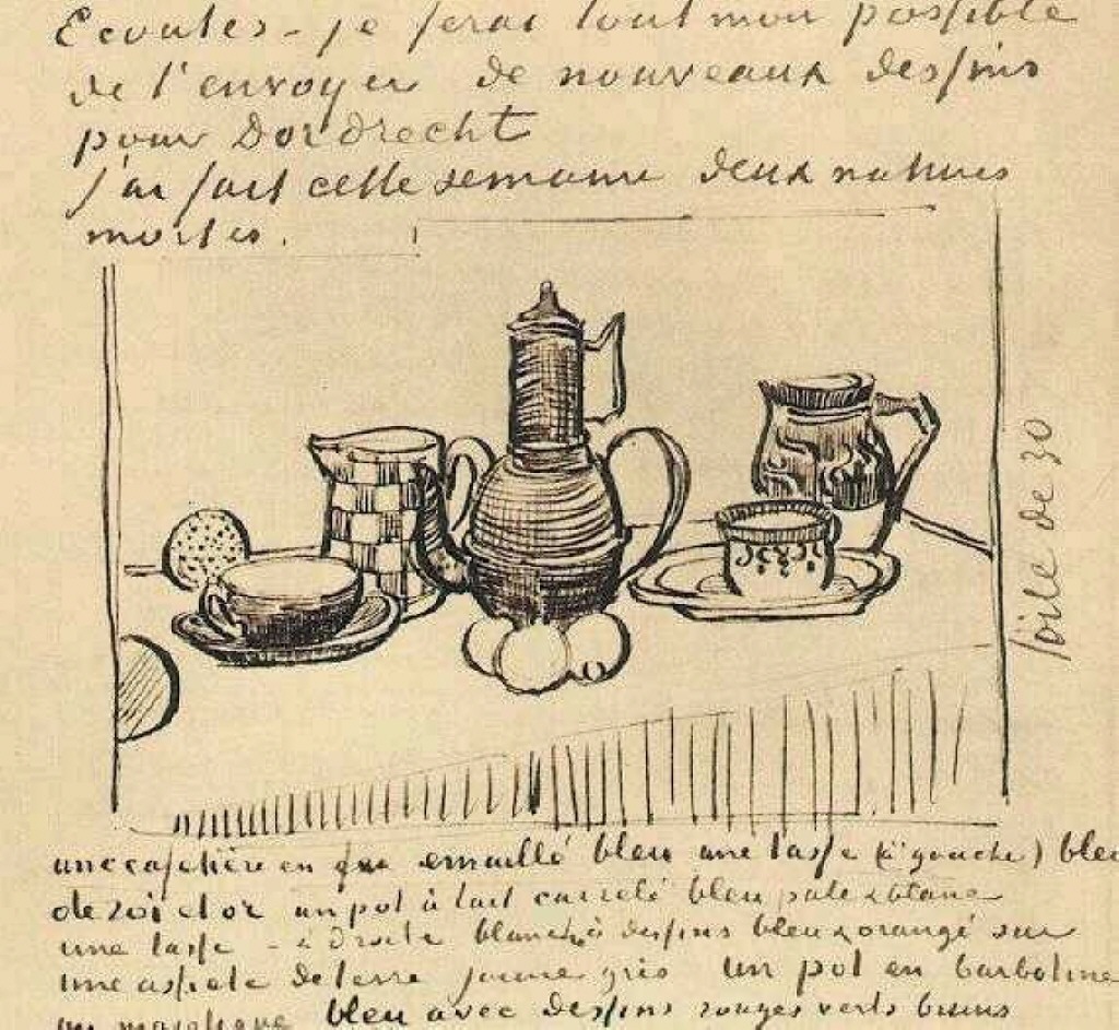 Still Life with Coffee Pot (1888) – Vincent van Gogh Tablo