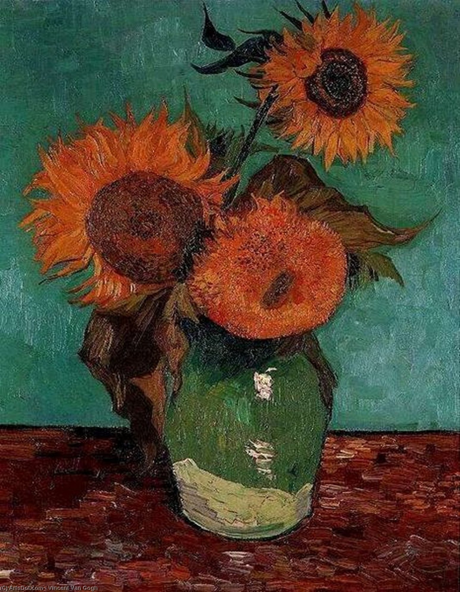 Sunflowers (1888) Vincent van Gogh tablo - Dekolata