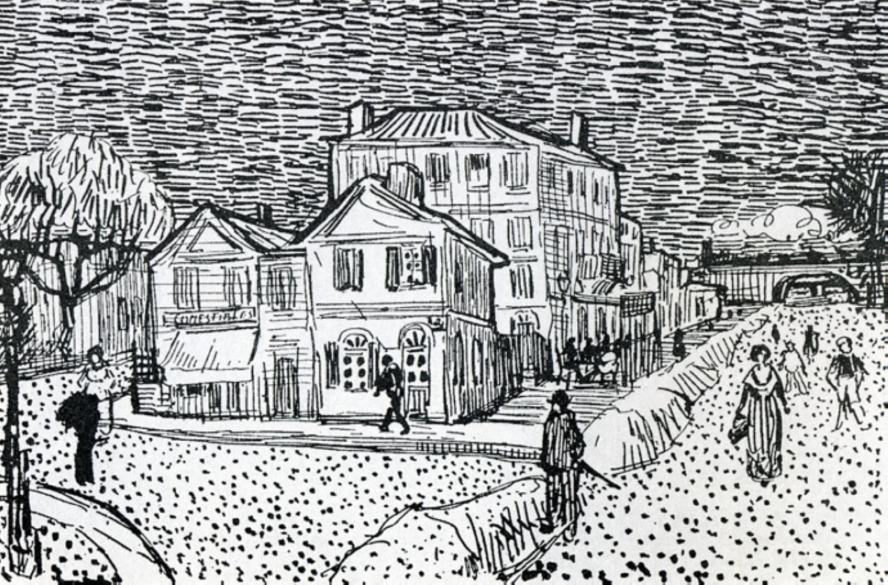 The Artist's House in Arles (1888) Vincent van Gogh tablo - Dekolata