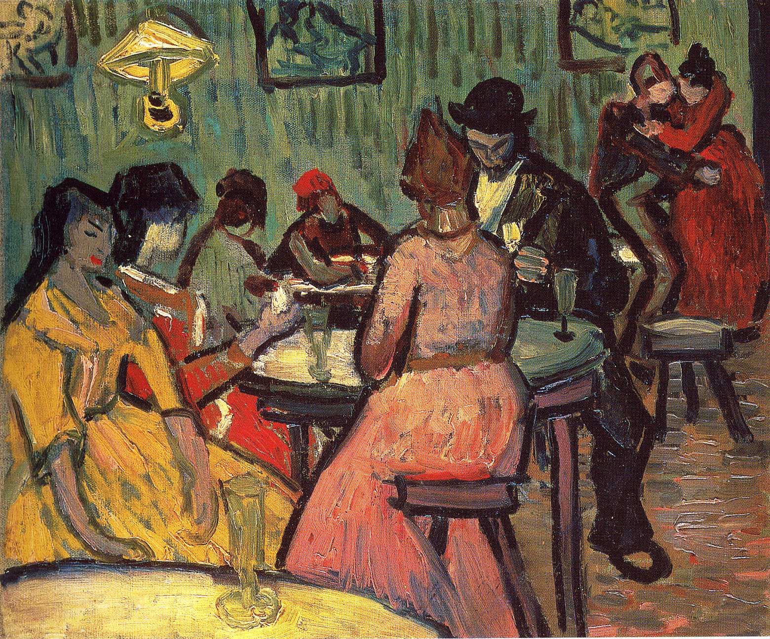 The Brothel (1887) Vincent van Gogh tablo - Dekolata