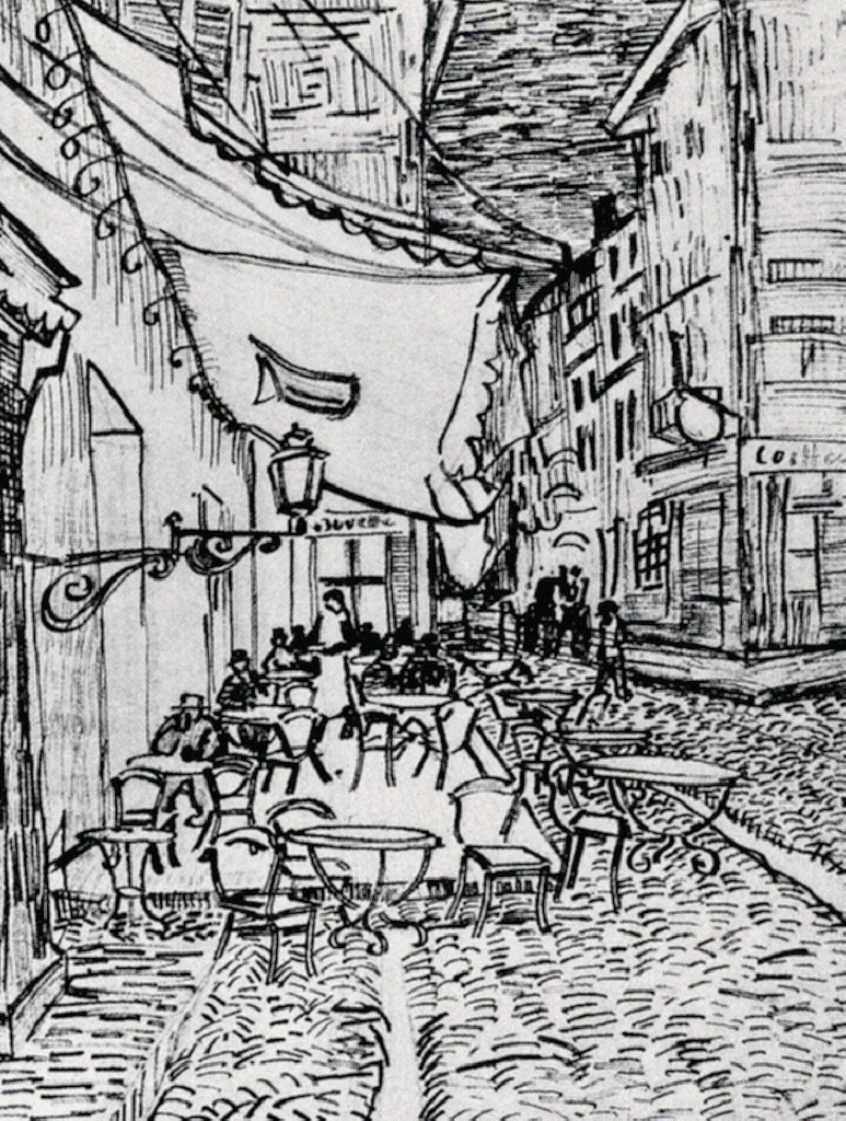 The Cafe Terrace on the Place du Forum, Arles, at Night (1888) – Vincent van Gogh Tablo