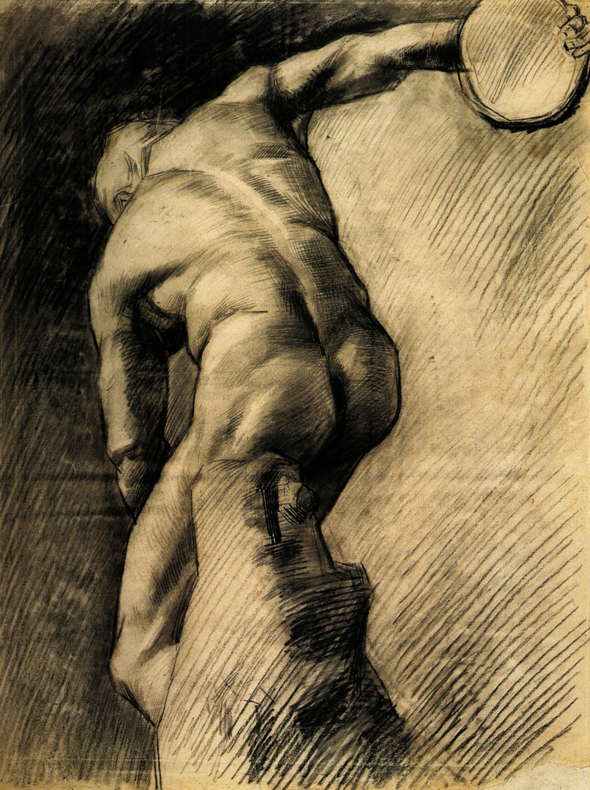 The Discus Thrower (1886) Vincent van Gogh tablo - Dekolata